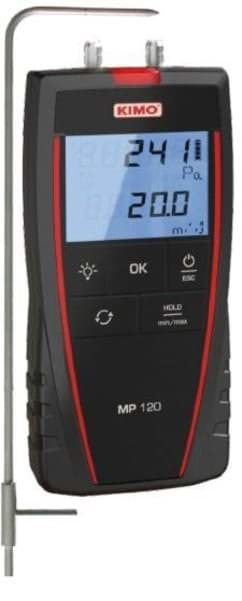 Afbeelding van Kimo MP120 draagbare luchtsnelheidsmeter